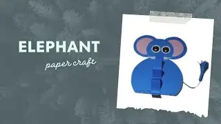 How to make paper out of elephant poop| easy paper craft|paper elephant|202