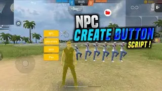 Free Fire Craftland NPC Create Button Script NPC Play Pose Emote System