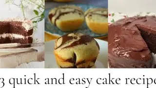 3 Delicious Cake Recipes in 1 Video 🍰 | Marble Cupcake, Chocolate Layer Cake & Creamy Chocolate Cake