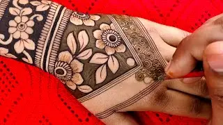 unique style gorgeous mehndi design for hands|| back hand mehendi design