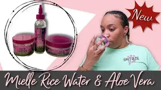 I TRIED NEW MIELLE ORGANICS COLLECTION AND.....| RICE WATER AND ALOE VERA