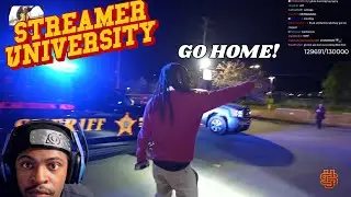 kai cenat shuts down streaming University party