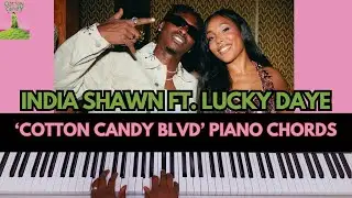 India Shawn ft Lucky Daye &ldquo;COTTON CANDY BLVD&rdquo; Chords (R&B Soul Piano)