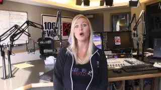 Codie Allen from 106.5 The Wolf supports The Salvation Army