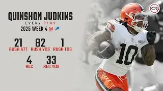 Quinshon Judkins Week 4 Highlights | Every Run, Target, and Catch vs Lions