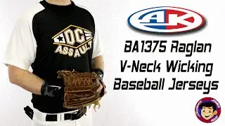 Athletic Knit BA1375 Raglan V Neck Baseball Jerseys - Homegrown Sporting Goods