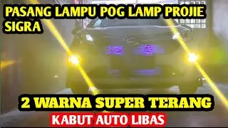 CARA PASANG LAMPU POG LAMP SIGRA PROJIE MINI 3 inch 8D DAYMAKER 2 MATA 2 WARNA