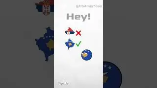 🇷🇸VS🇽🇰 | #2024 #countryballanimation #meme #shorts #serbia #kosovo