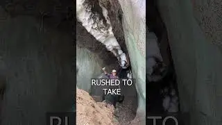 In Russia a PERMAFROST glacier appeared from the ground
