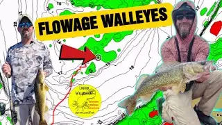 River flowage WALLEYES with Angler X (BIG FISH LANDED!)