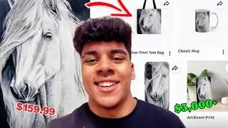 I Turned ONE Painting Into 100+ Products (This Made $3,000+)