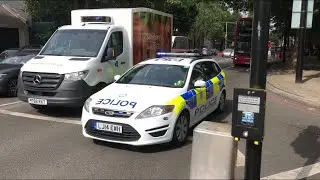 A231 Euston - LFB Turnout + Police Medic Car and ARV Responding