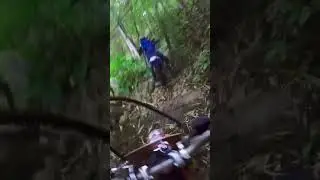 slippery path #enduro #dirtbike #gopro #hardenduro #thailand #offroad #jungle #trail