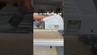 Perfect Repeat Cuts with Festool Track Saw + MFT/3 🔥 #Festool #TrackSaw #Woodworking #DIY #shorts