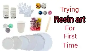 Trying Resin art  for first time | Evens more resin art kit review | DIY Resin coaster ⭐💫