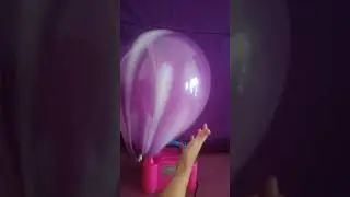 pop purple marble balloon#D87