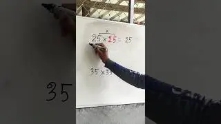 25 multiply 25 trick #maths #multiply #mathstricks