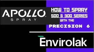 Как распылять герметик Envirolak 500 и финишное покрытие Envirolak 300 с помощью пистолета Apollo...