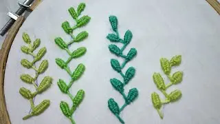 387-Woven feather chain stitch (Hindi/ Urdu)