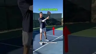How to stop hitting pop-ups! #pickleballtips