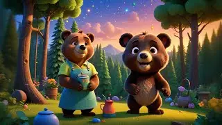 Three Baby Bears Learn Red and Blue | Color Song for Kids | Nursery Rhymes and Preschool Learning