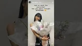 Minnie GIDLE Instagram story #WORLDTOUR #JUSTMEIDLE