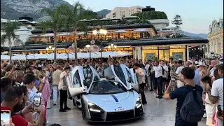 People reaction to the McLaren Senna Vader at Monte Carlo Casino