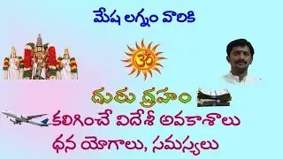 మేష లగ్నం వారికి గురుడు ఇచ్చే ధన యోగలు, సమస్యలు, విదేశీ అవకాశాలు  | Aries Ascendant   - Foreign trip