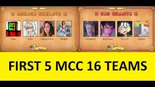 FIRST 5 MCC 16 TEAMS