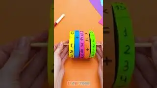Wow! 🤩 My Teacher Made a Cool DIY Cardboard Math Gadget! 🧮✨ #diy #crafts #kidsvideo