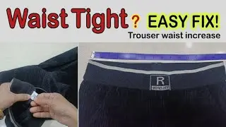 Trouser Waist Increase 🔥 Easy Waistband Alteration | Sewing Tips | Easy Silai Kattai