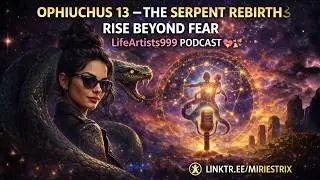 🌌 Ophiuchus 13 &mdash; The Serpent 🐍 Rebirth 🎙️ Rise Beyond Fear | LifeArtists999 Podcast 💕🖌️🧚🏽&zwj;♀️. #love