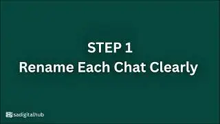 How to organize your chats in ChatGPT app