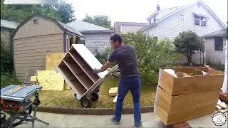 Mobil workbench/table and miter saw station with storage. (Mesa de trabajo multiple)  Part. 1
