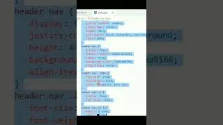 navigation Bar with Hover Effect #shorts