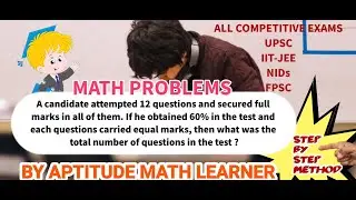 A candidate attempted 12 questions and secured full marks in all of them. if he obtained 60% in
