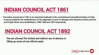 PRE CONSTITUTION ACTS #education #exam #indianconstitution