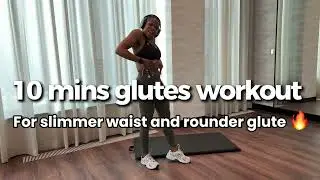 Build Bigger Glutes at Home | 10 Minute Resistance Band Workout 🔥