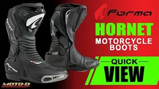 Forma Hornet Sportbike Boots Black &ndash; Quick View Video | MOTO-D Racing