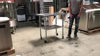 wheels for Stainless Steel Restaurant Work Prep Table Commercial &nbsp;Equipment Stand