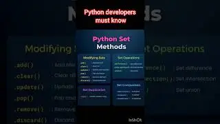 must know sets in python 