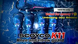 SCOYCO K11 Knee and elbow guard || Unboxing and review || Riding Gear ||