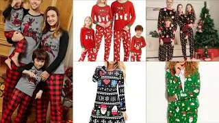 stylish Christmas family outfits ideas/different Christmas dresses designs