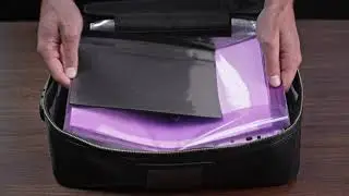 Fireproof Document Bag with Lock, File Organizer Bag, Home Office Travel Safe Bag