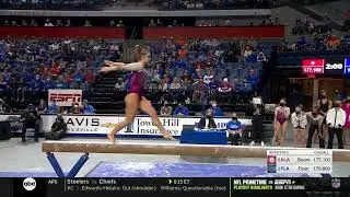 Lilly Hudson (Alabama) Beam 2022 @ Florida 9.875