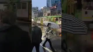 Rain Sounds of Melbourne Walking in the streets #rain #shorts #youtubeshorts #melbourne #victoria