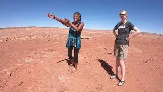 The Danes Explore the Dinosaur Tracks and Bones at Tuba City