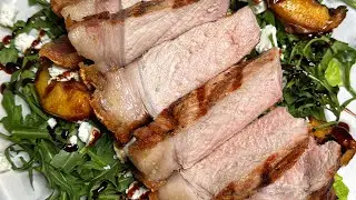 Grilled Pork, Peach & Feta Salad