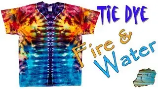 How to Tie Dye:  Fire & Water  [Ice Dye]