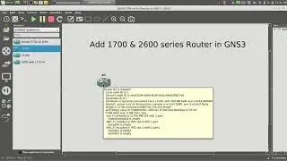 Add C1700 and C2600 Series Routers in GNS3  ( Work Like PRO )